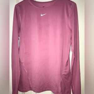 Soft Pink Nike Dri Fit Long Sleeve Size Medium